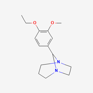 molecular formula C15H22N2O2 B11962696 8-(4-Ethoxy-3-methoxyphenyl)-1,5-diazabicyclo[3.2.1]octane CAS No. 73825-80-6