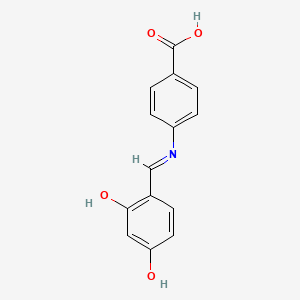 4-((2,4-Dihydroxy-benzylidene)-amino)-benzoic acid