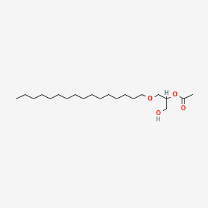 1-(Hexadecyloxy)-3-hydroxypropan-2-yl acetate