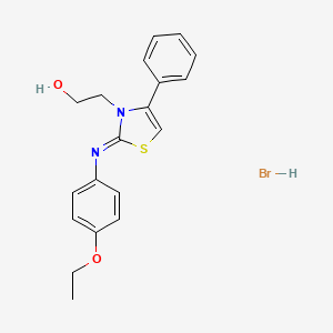 molecular formula C19H21BrN2O2S B11962755 2-((2Z)-2-[(4-ethoxyphenyl)imino]-4-phenyl-1,3-thiazol-3(2H)-yl)ethanol hydrobromide 