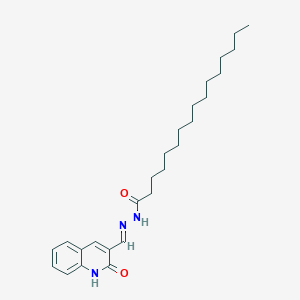 molecular formula C26H39N3O2 B11962829 N'-((2-Oxo-1,2-dihydroquinolin-3-yl)methylene)palmitohydrazide 