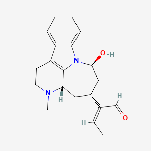 (Z)-2-[(5S,7R,9S)-9-hydroxy-4-methyl-4,10-diazatetracyclo[8.6.1.05,17.011,16]heptadeca-1(17),11,13,15-tetraen-7-yl]but-2-enal