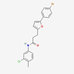 3-(5-(4-Bromophenyl)-2-furyl)-N-(3-chloro-4-methylphenyl)propanamide