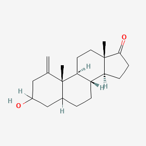 molecular formula C20H30O2 B1196305 3-Hydroxy-1-methylideneandrostan-17-one 