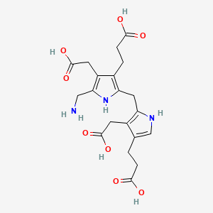 molecular formula C20H25N3O8 B1196312 Pyrromethane cofactor CAS No. 29261-13-0