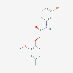 N-(3-bromophenyl)-2-(2-methoxy-4-methylphenoxy)acetamide