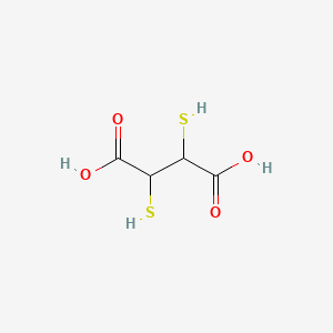molecular formula C4H6O4S2 B1196315 2,3-Dimercaptosuccinic acid CAS No. 2418-14-6