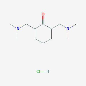 molecular formula C12H25ClN2O B11963154 2,6-Bis-(dimethylaminomethyl)-cyclohexanone dihydrochloride CAS No. 20115-17-7