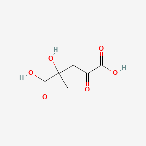 molecular formula C6H8O6 B1196333 4-羟基-4-甲基-2-氧代戊二酸 