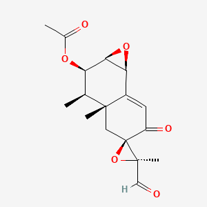 molecular formula C17H20O6 B1196337 PR Toxin CAS No. 56299-00-4