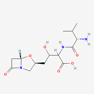 molecular formula C14H23N3O6 B1196338 Valclavam 