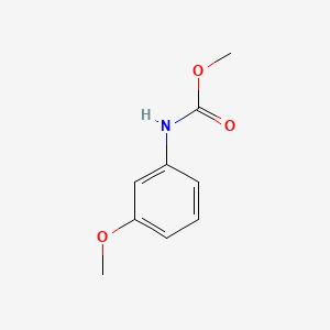 molecular formula C9H11NO3 B11963409 Carbamic acid, (3-methoxyphenyl)-, methyl ester CAS No. 51422-77-6