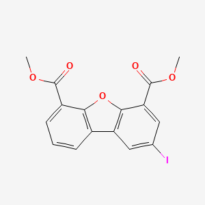 molecular formula C16H11IO5 B11963446 Dimethyl 2-iododibenzo[b,d]furan-4,6-dicarboxylate 