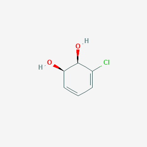molecular formula C6H7ClO2 B1196350 (1R,2R)-3-chlorocyclohexa-3,5-diene-1,2-diol 