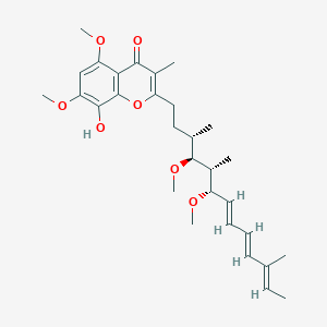 molecular formula C30H42O7 B1196352 Stigmatellin a 