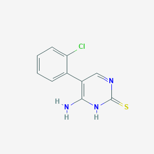 6-Amino-5-(2-chlorophenyl)pyrimidine-2(1H)-thione