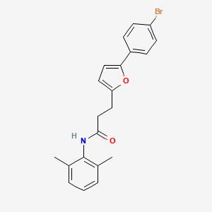 molecular formula C21H20BrNO2 B11963565 3-(5-(4-Bromophenyl)-2-furyl)-N-(2,6-dimethylphenyl)propanamide CAS No. 853330-67-3