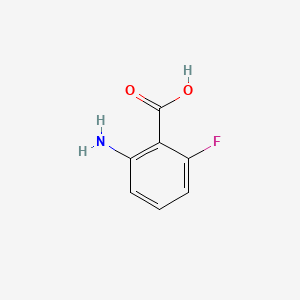 molecular formula C7H6FNO2 B1196357 2-Amino-6-fluorobenzoic acid CAS No. 434-76-4