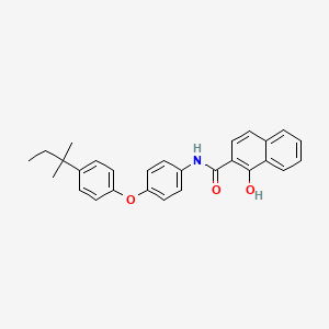 2-Naphthalenecarboxamide, N-(4-(4-(1,1-dimethylpropyl)phenoxy)phenyl)-1-hydroxy-