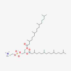 molecular formula C48H96NO8P B1196403 2,3-Bis[(3,7,11,15-tetramethylhexadecanoyl)oxy]propyl 2-(trimethylammonio)ethyl phosphate CAS No. 32448-32-1
