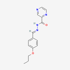 N'-[(E)-(4-propoxyphenyl)methylidene]-2-pyrazinecarbohydrazide