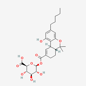 molecular formula C27H36O10 B1196406 Thc-11-oic acid glucuronide CAS No. 76448-35-6