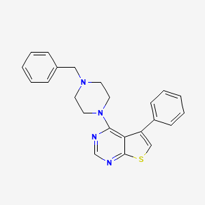 4-(4-Benzylpiperazin-1-yl)-5-phenylthieno[2,3-d]pyrimidine