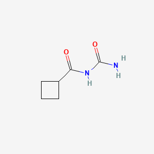 molecular formula C6H10N2O2 B1196410 Cyclobutanecarbonylurea CAS No. 69798-32-9