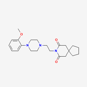 B1196413 8-(2-[4-(2-Methoxyphenyl)-1-piperazinyl]ethyl)-8-azaspiro[4.5]decane-7,9-dione CAS No. 21102-94-3
