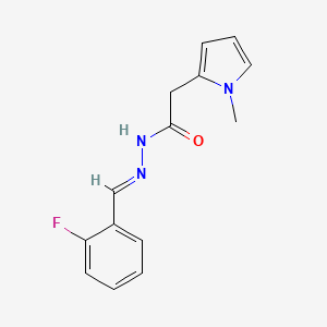 N'-(2-Fluorobenzylidene)-2-(1-methyl-1H-pyrrol-2-YL)acetohydrazide