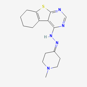 1-Methyl-4-piperidinone 5,6,7,8-tetrahydro[1]benzothieno[2,3-d]pyrimidin-4-ylhydrazone