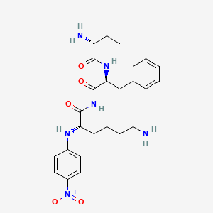 molecular formula C26H36N6O5 B1196434 Valyl-phenylalanyl-lysine-4-nitroanilide CAS No. 76626-36-3