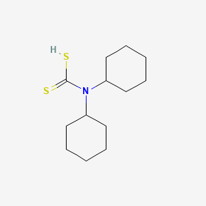 molecular formula C13H23NS2 B1196435 Dicyclohexyldithiocarbamate CAS No. 4493-33-8