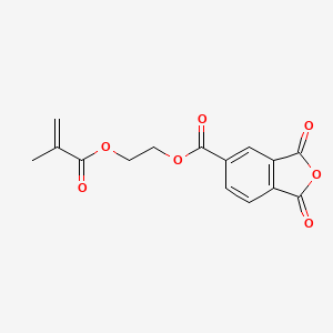 molecular formula C15H12O7 B1196444 2-(甲基丙烯酰氧基)乙基 1,3-二氧代-1,3-二氢异苯并呋喃-5-羧酸酯 CAS No. 70293-55-9