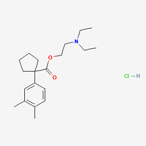 molecular formula C20H32ClNO2 B1196447 盐酸美托卡芬 CAS No. 1950-31-8