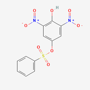 molecular formula C12H8N2O8S B11964485 4-Hydroxy-3,5-dinitrophenyl benzenesulfonate CAS No. 15174-03-5