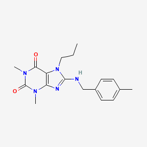 1,3-dimethyl-8-[(4-methylbenzyl)amino]-7-propyl-3,7-dihydro-1H-purine-2,6-dione