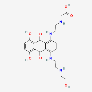 molecular formula C22H26N4O7 B1196464 Mitoxantrone carboxylic acid CAS No. 97729-56-1