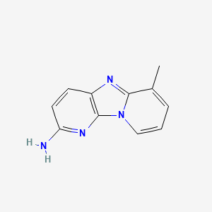 molecular formula C11H10N4 B1196471 2-Amino-6-methyldipyrido[1,2-a:3',2'-d]imidazole CAS No. 67730-11-4