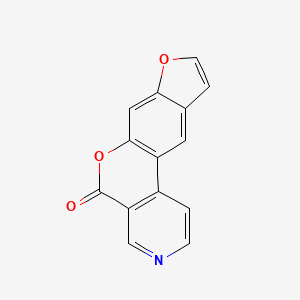 molecular formula C14H7NO3 B1196472 吡啶并(3,4-c)补骨脂素 CAS No. 85878-62-2