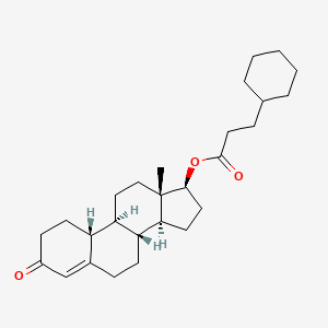molecular formula C27H40O3 B1196477 环己基丙酸诺龙 CAS No. 912-57-2