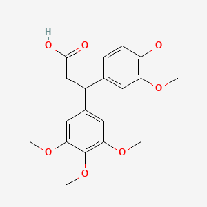 3-(3,4-Dimethoxyphenyl)-3-(3,4,5-trimethoxyphenyl)propanoic acid