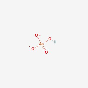 molecular formula AsHO4-2 B1196483 Hydrogen arsenate CAS No. 16844-87-4