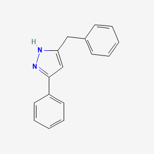 molecular formula C16H14N2 B11964871 3-benzyl-5-phenyl-1H-pyrazole CAS No. 25142-45-4