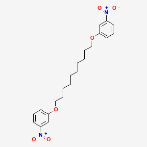 molecular formula C22H28N2O6 B11965015 1,10-Bis(3-nitrophenoxy)decane CAS No. 5226-71-1