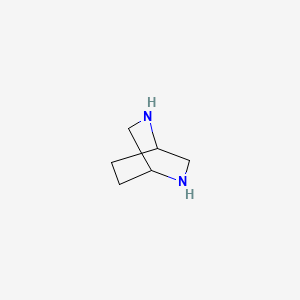 molecular formula C6H12N2 B1196504 2,5-Diazabicyclo[2.2.2]octane CAS No. 658-24-2