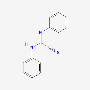 molecular formula C14H11N3 B11965095 1-Cyano-N,N'-diphenylformamidine CAS No. 6343-76-6