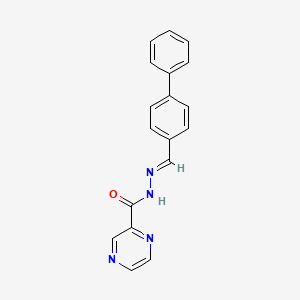 N'-[(E)-biphenyl-4-ylmethylidene]pyrazine-2-carbohydrazide