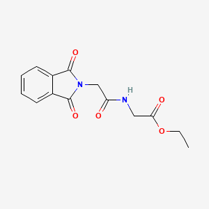 molecular formula C14H14N2O5 B11965108 Ethyl 2-(2-(1,3-dioxoisoindolin-2-yl)acetamido)acetate CAS No. 2641-02-3