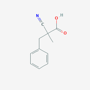 2-Cyano-2-methyl-3-phenylpropanoic acid